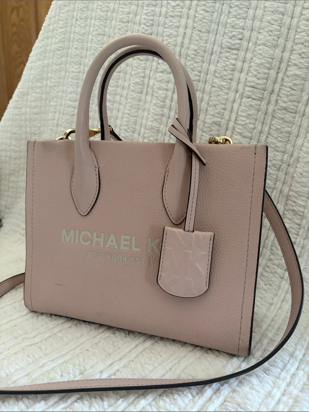 Michael Kors Blush Pink Leather Top-Handle Satchel